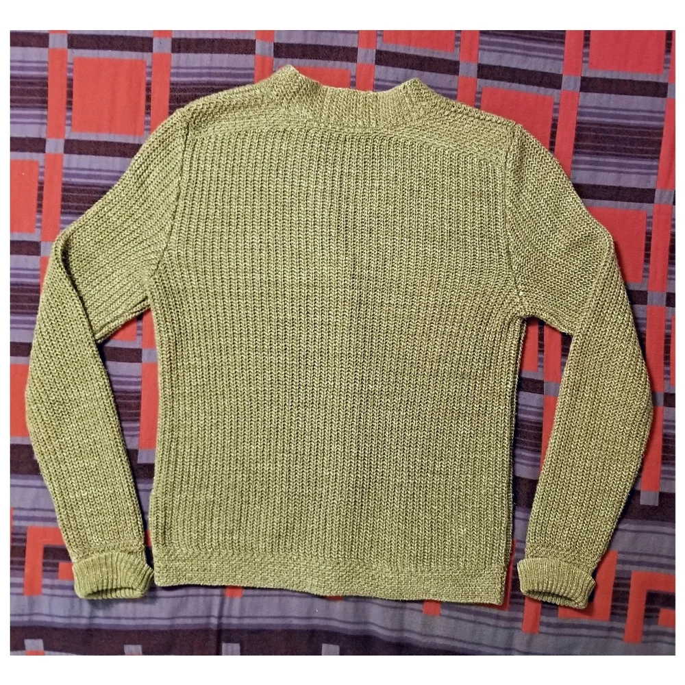 DOUBLE RL RALPH LAUREN RRL COTTON/ LINEN BLEND CARDIGAN SWEATER- SIZE SMALL